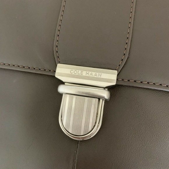 SOLD!NWT! Cole Haan Leather Crossbody Briefcase - Picture 7 of 10